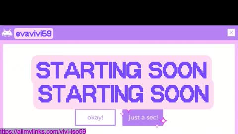 Snapshot of evavivi59 chatting on October 18, 11:30 pm Vivi online show from October 18, 11:30 pm
