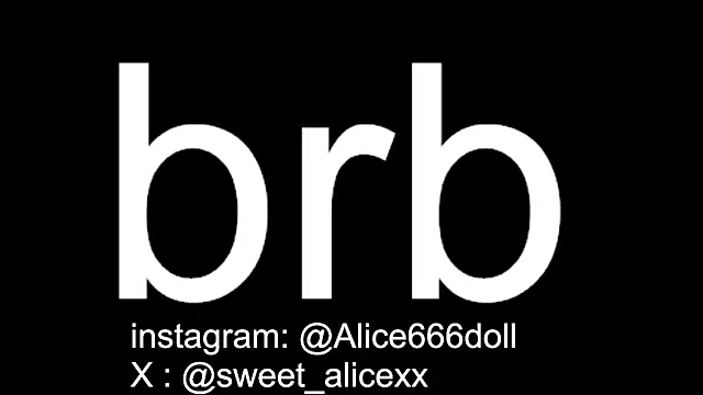 SWEET ALICEXX online show from October 22, 7:27 pm